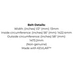 Belt Replaces 92-0875, 57-4750, 72-3670 for Toro Ride-on Mowers