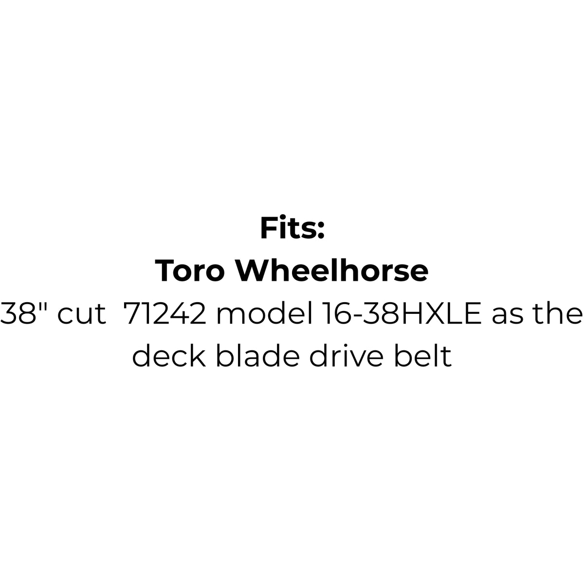 Belt Replaces John Deere M40223 or M127521 or Toro Wheelhorse 88-6250