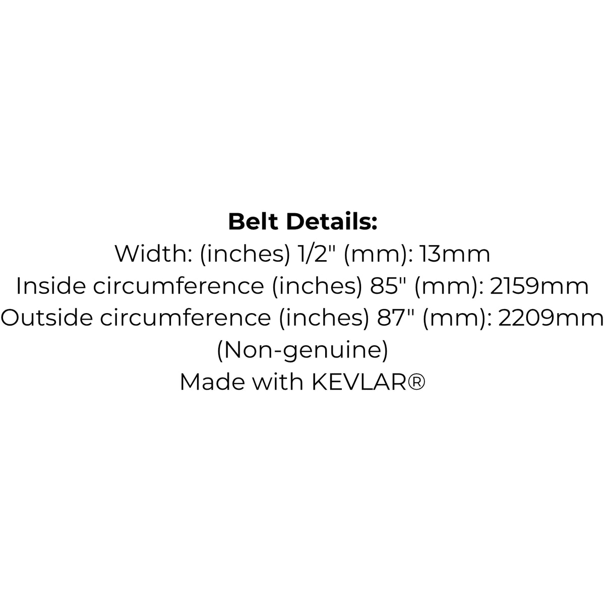 Belt Replaces John Deere M40223 or M127521 or Toro Wheelhorse 88-6250