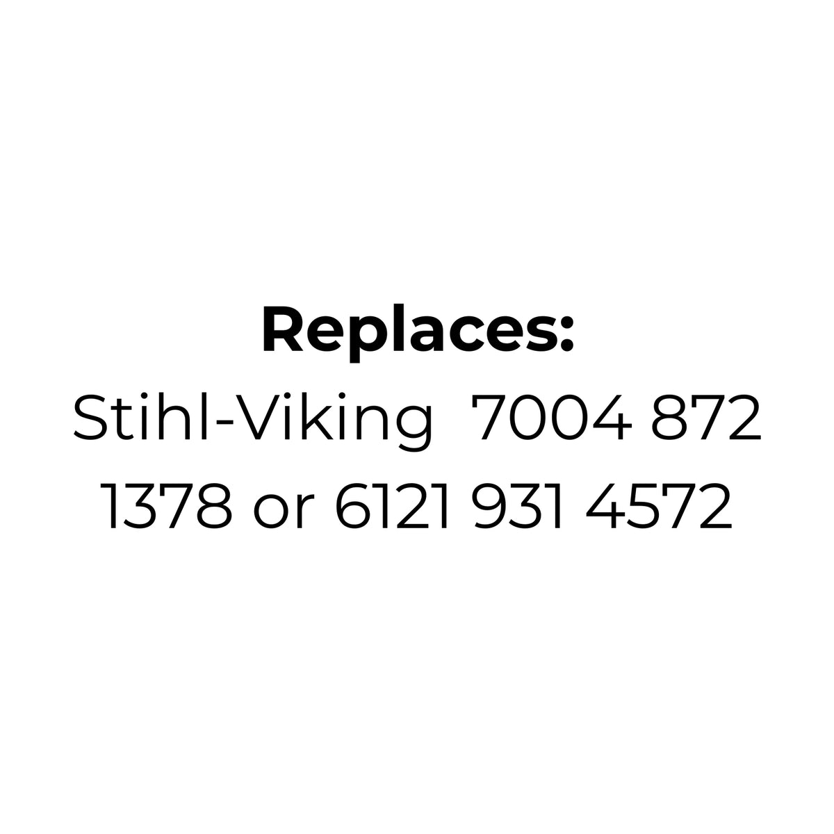 Belt Replaces Stihl-Viking 7004 872 1378 or 6121 931 4572
