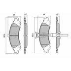 Phantom Ceramic Front Brake Pads for Commodore, Crewman, Monaro  VT, VX, VY and VZ 1997-2006 RDC1331