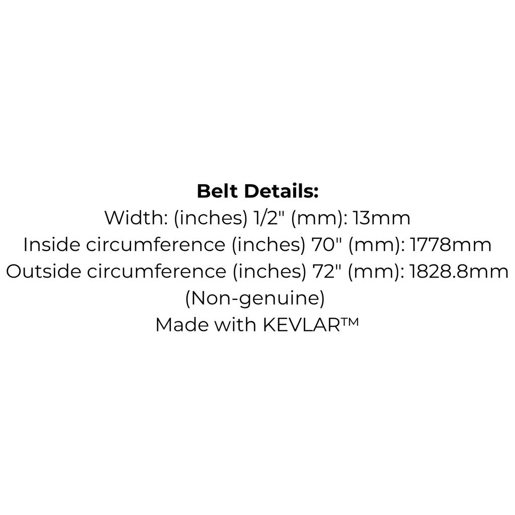 Belt replaces Cox W01 for New Generation Mowers 1998-2002 - Engine to PTO belt