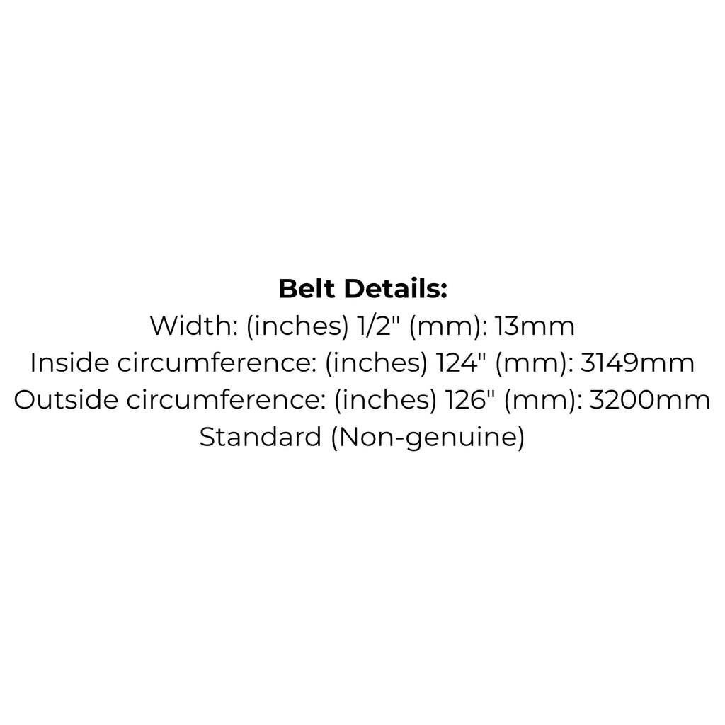 Belt Replaces Greenfield Anniversary/Mini GT371 Transmission Drive Belt - Alt 6