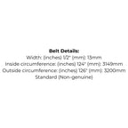 Belt Replaces Greenfield Anniversary/Mini GT371 Transmission Drive Belt - Alt 6