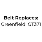 Belt Replaces Greenfield Anniversary/Mini GT371 Transmission Drive Belt