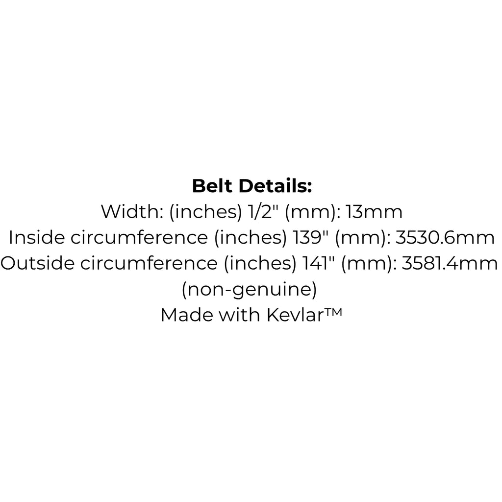 Belt Replaces John Deere GX20571 or GX21833, Toro 119-8820 or Universal 68141G