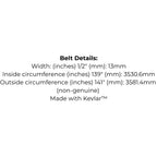 Belt Replaces John Deere GX20571 or GX21833, Toro 119-8820 or Universal 68141G