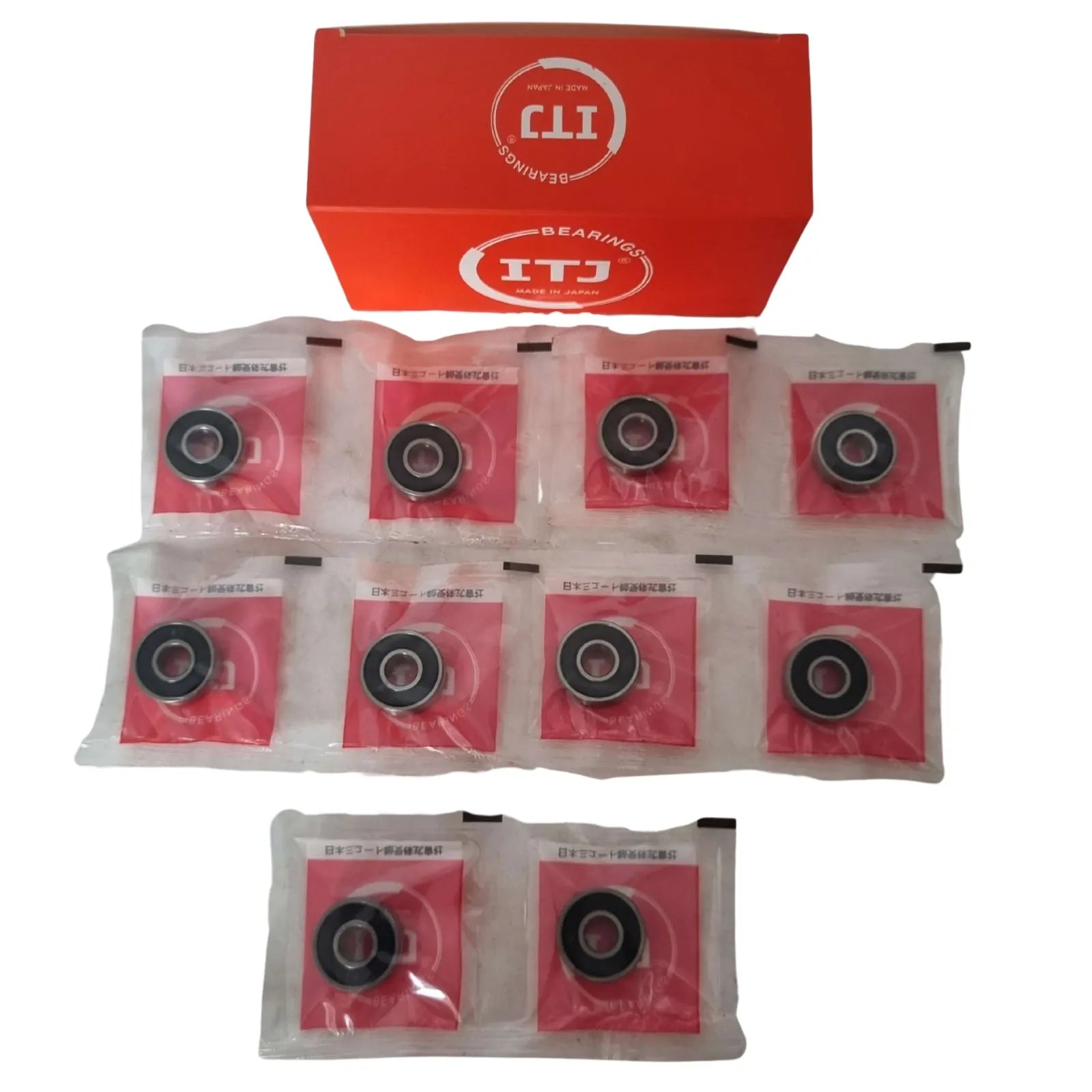 10x 608 Bearings 608-RS Deep-Grooved Bearing 8x22x7 - Alt 6