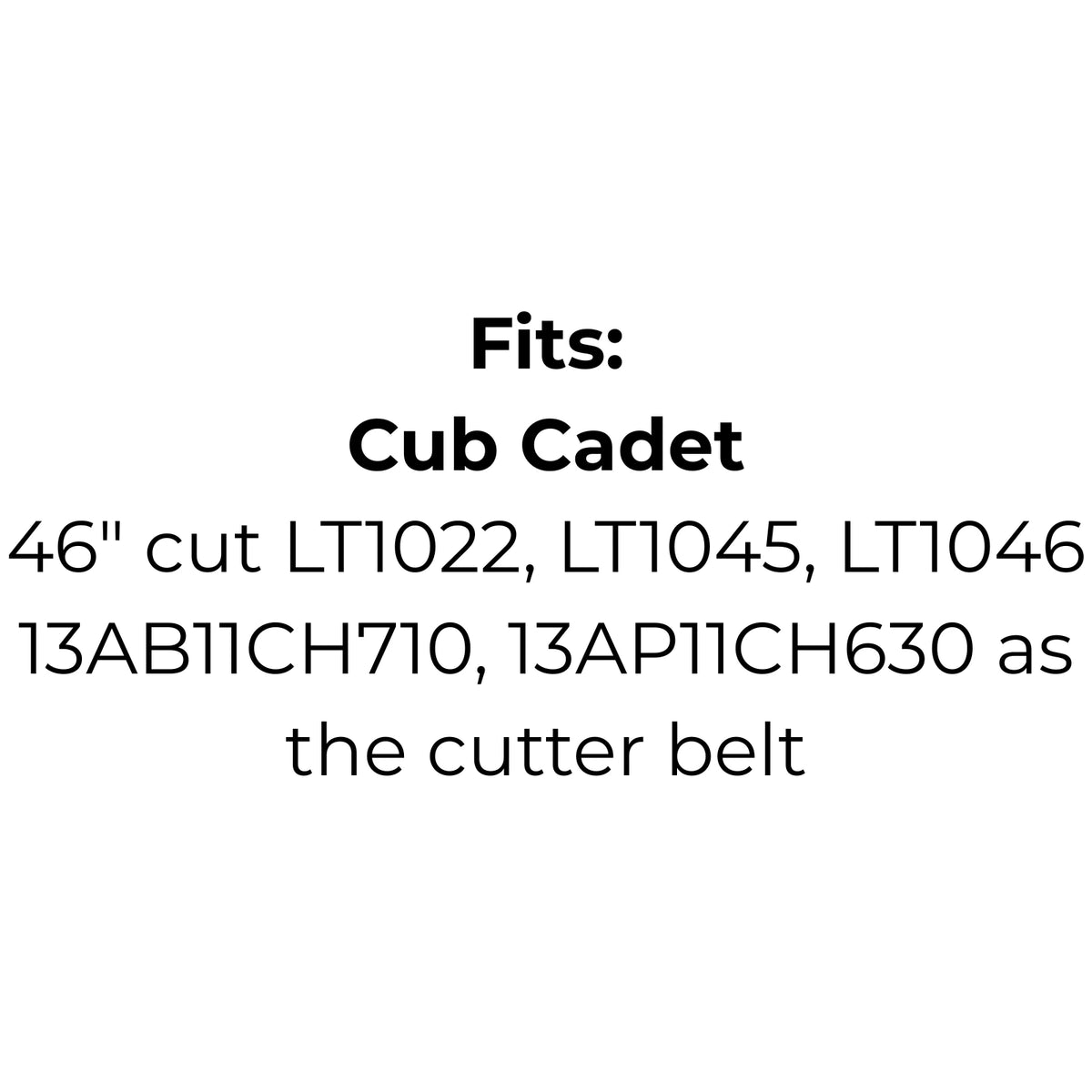 Belt Replaces John Deere A-GX25628 or GX25628, Cub Cadet or MTD 754-04033 or 954-04033 or Encore 353111