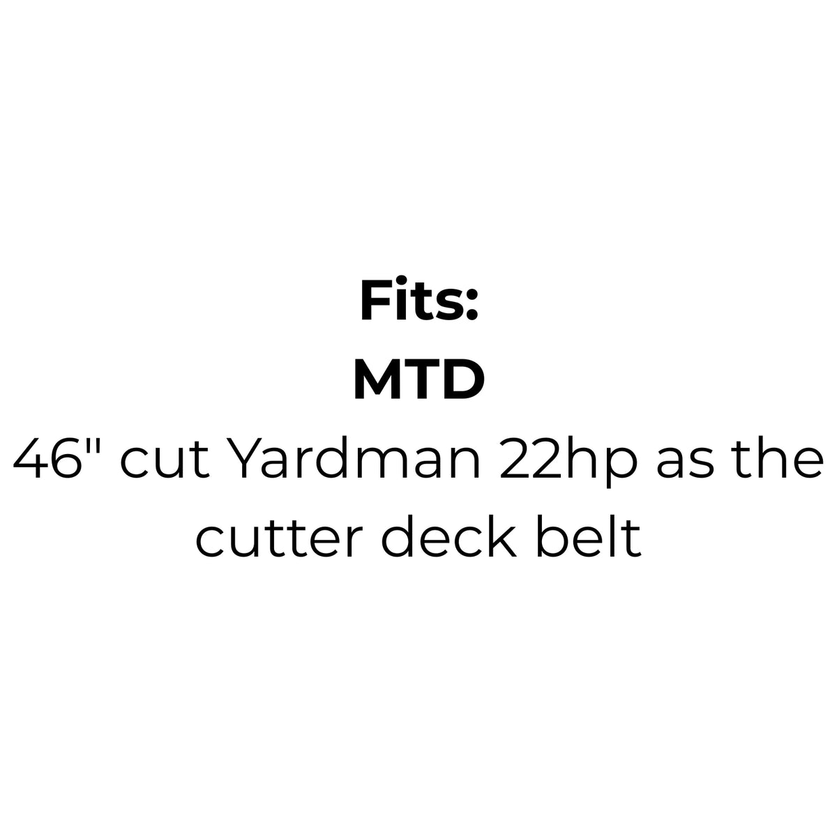 Belt Replaces John Deere A-GX25628 or GX25628, Cub Cadet or MTD 754-04033 or 954-04033 or Encore 353111