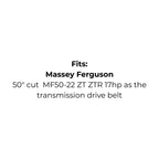 Belt replaces Cub Cadet: 754-04043 and 954-04043, Rover: 754-04043, 954-04043 and 954-04043B or Massey Ferguson