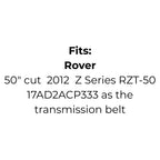 Belt replaces Cub Cadet: 754-04043 and 954-04043, Rover: 754-04043, 954-04043 and 954-04043B or Massey Ferguson
