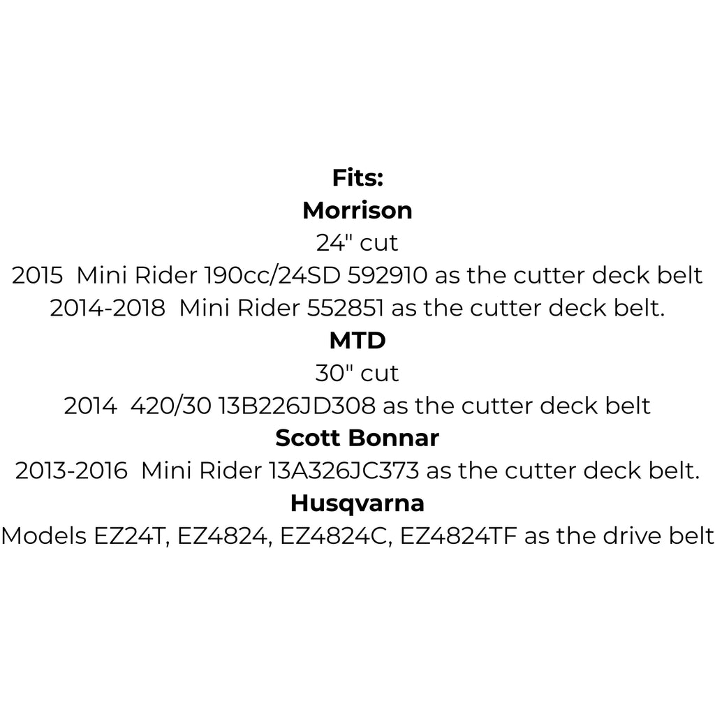 Replaces Cub Cadet, Masport, Morrison, MTD, Rover, Scott Bonnar 754-05001, 954-05001, Kingcat KS750234 or Husqvarna 539120772