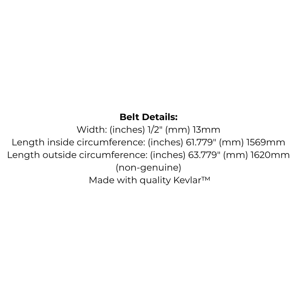 Belt replaces Toro 130-6976
