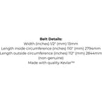 Belt replaces John Deere M136298, Murray 94609, Toro 110-6871, Stihl or Viking 61210094609