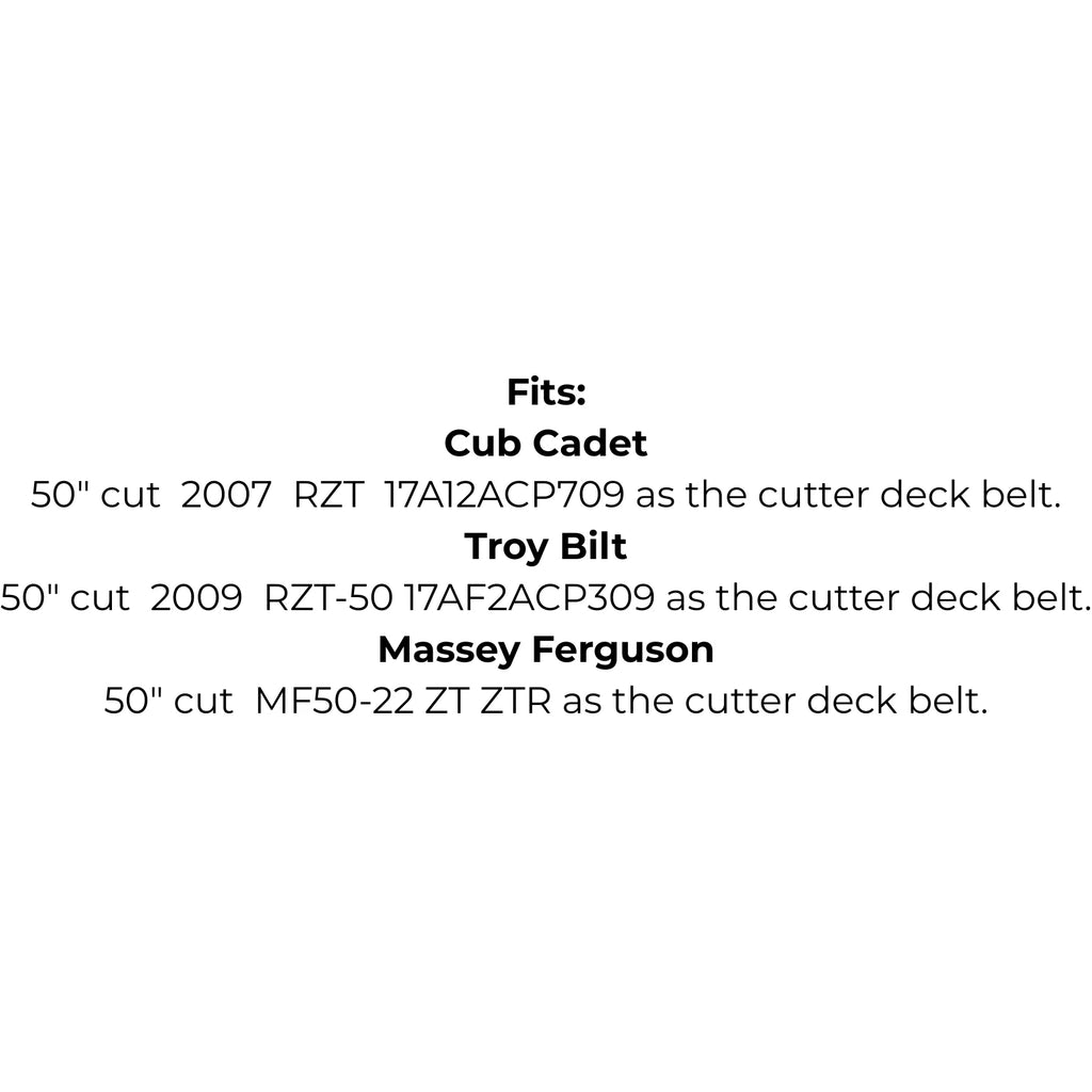 Belt Replaces Cub Cadet, Massey Ferguson, MTD, Troy Bilt or Rover 745-04044, 754-04044A, 954-04044 or 954-04044A