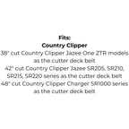 Belt Replaces John Deere M154621 or M154624, Country Clipper D-3727-W or Toro 109-5364