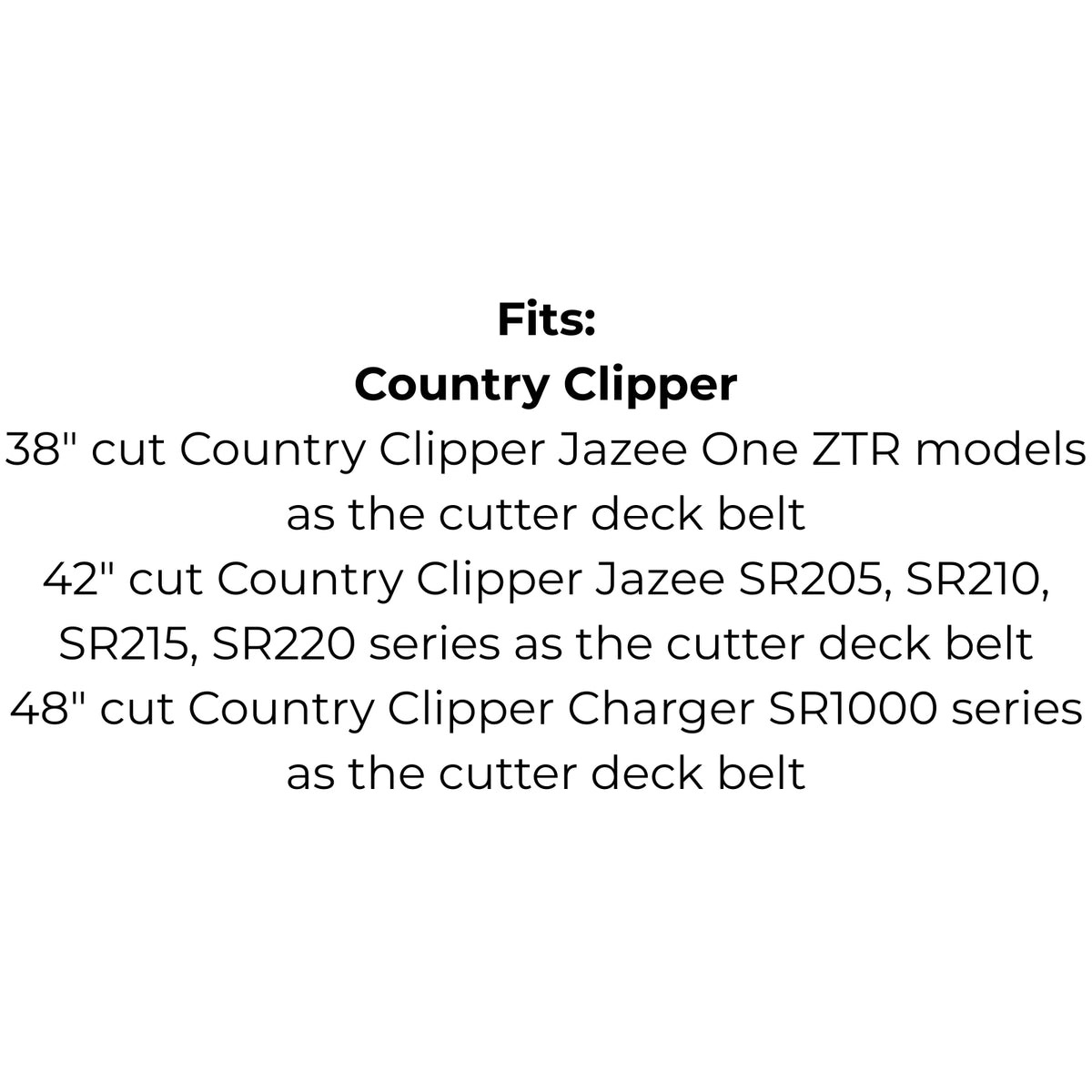 Belt Replaces John Deere M154621 or M154624, Country Clipper D-3727-W or Toro 109-5364