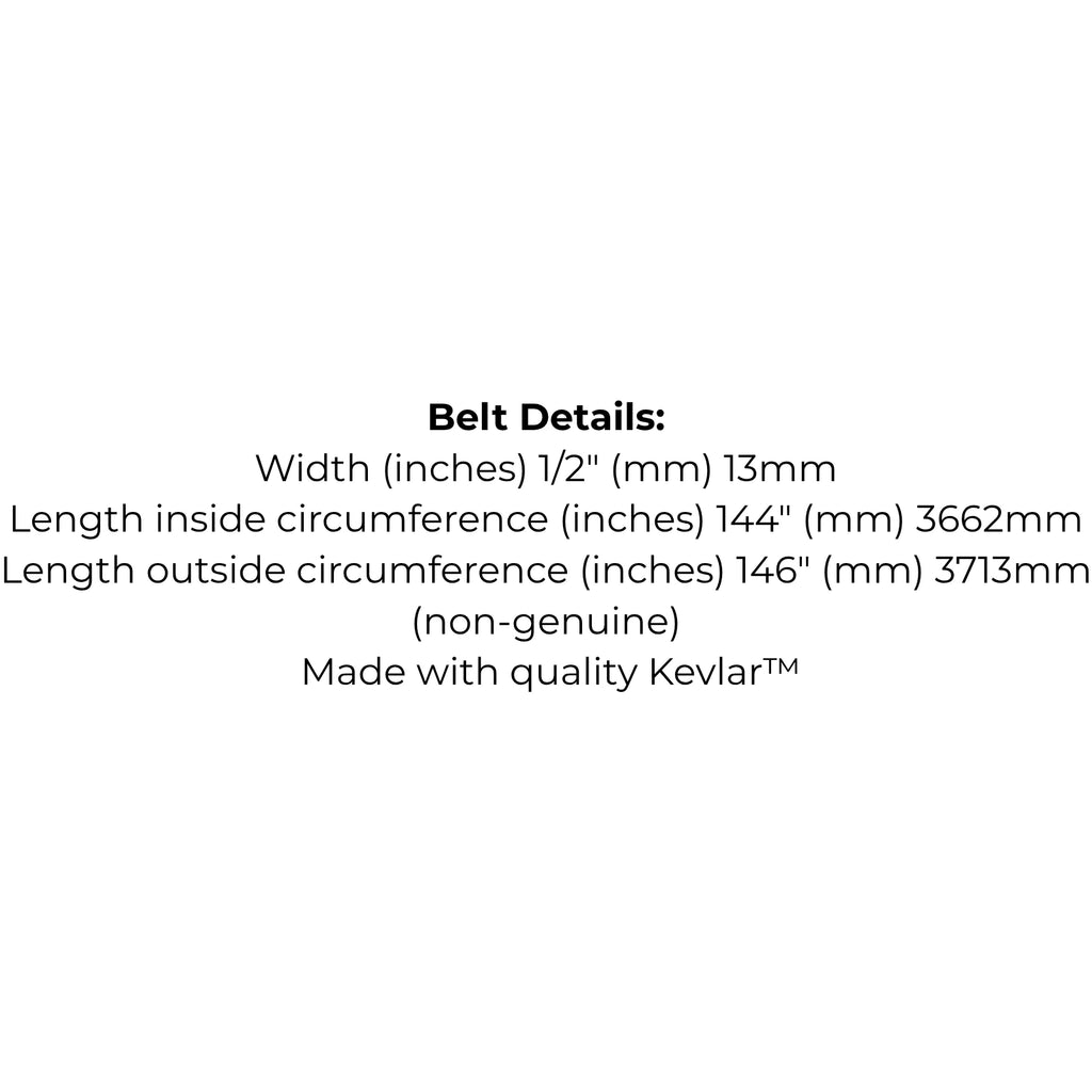 Belt Replaces John Deere M154621 or M154624, Country Clipper D-3727-W or Toro 109-5364