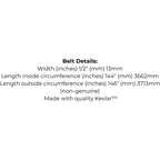 Belt Replaces John Deere M154621 or M154624, Country Clipper D-3727-W or Toro 109-5364
