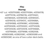 Belt Replaces Murray: 690071/MA, 1001223/MA, Snapper: 2-2252 and 1-8236 or Stihl, Viking: 70048721326 and 61217042150