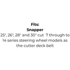 Belt Replaces Murray: 690071/MA, 1001223/MA, Snapper: 2-2252 and 1-8236 or Stihl, Viking: 70048721326 and 61217042150