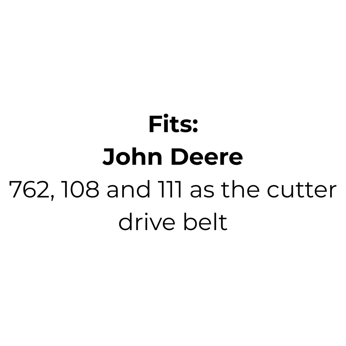 V-belt replaces John Deere M8246, MTD 754-0190, Roper 67346, Rover A09123 or Toro 27181