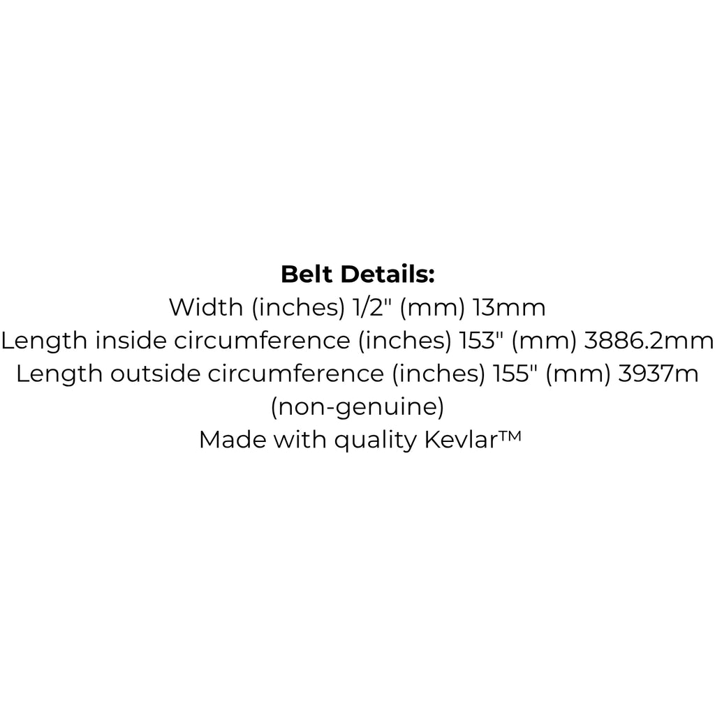 Belt replaces Snapper 1724507, 5023255, 5023255SM, Ferris or Simplicity 1724507, 5023255SM
