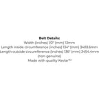 Belt Replaces Greenfield GT2354, GT02354, GT 02354, GT2369, GT02369, GT 02369, GT2394, GT02394, GT 02394, GT20005, GT 20005 or Universal 68136G