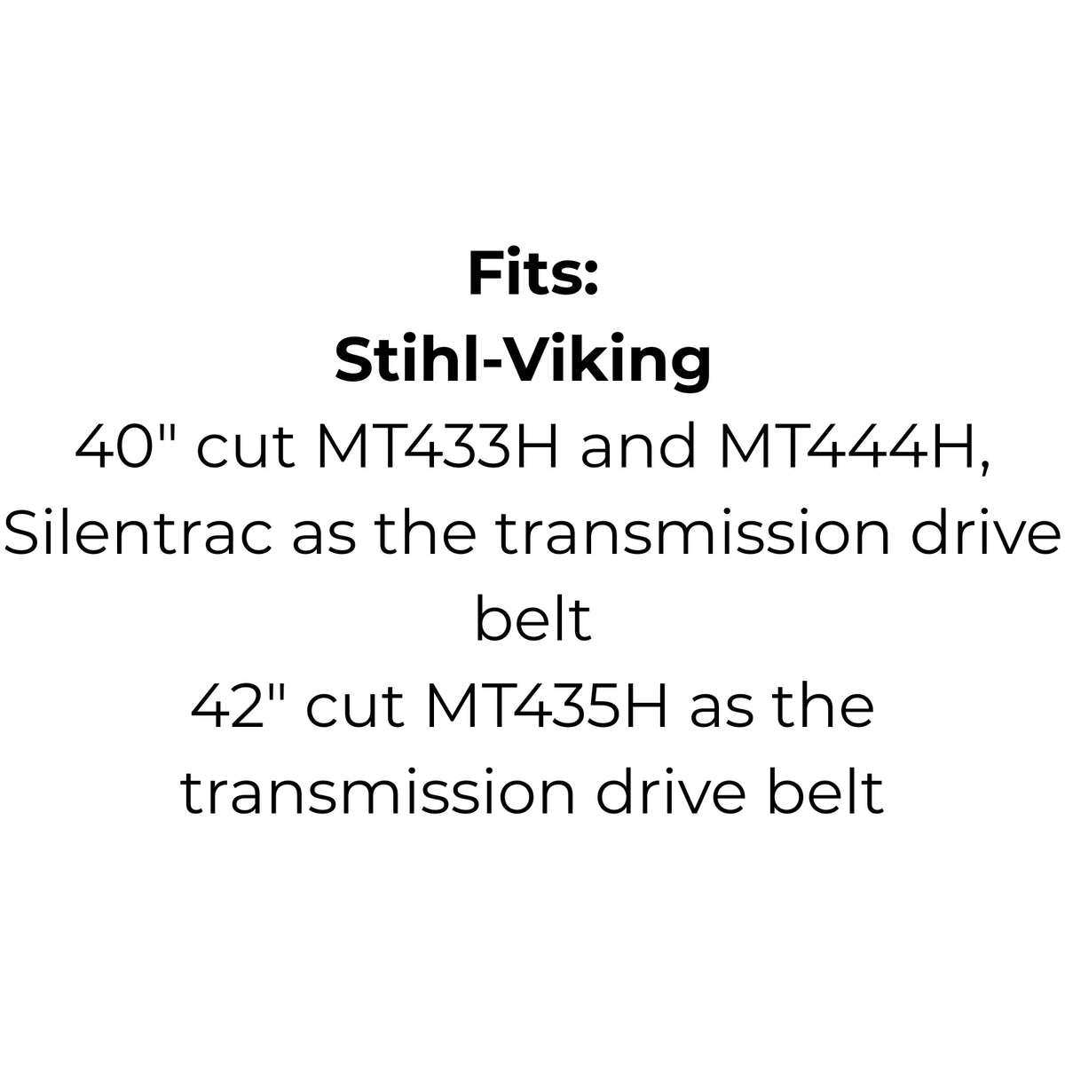 Belt Replaces Stihl-Viking 7004 872 1325 or 6121 704 1230 or John Deere GX20006 or UC30568