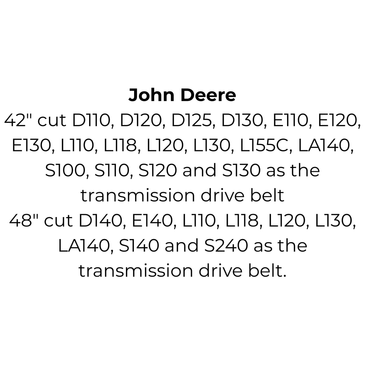 Belt Replaces Stihl-Viking 7004 872 1325 or 6121 704 1230 or John Deere GX20006 or UC30568