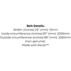 Belt Replaces Stihl-Viking 7004 872 1325 or 6121 704 1230 or John Deere GX20006 or UC30568