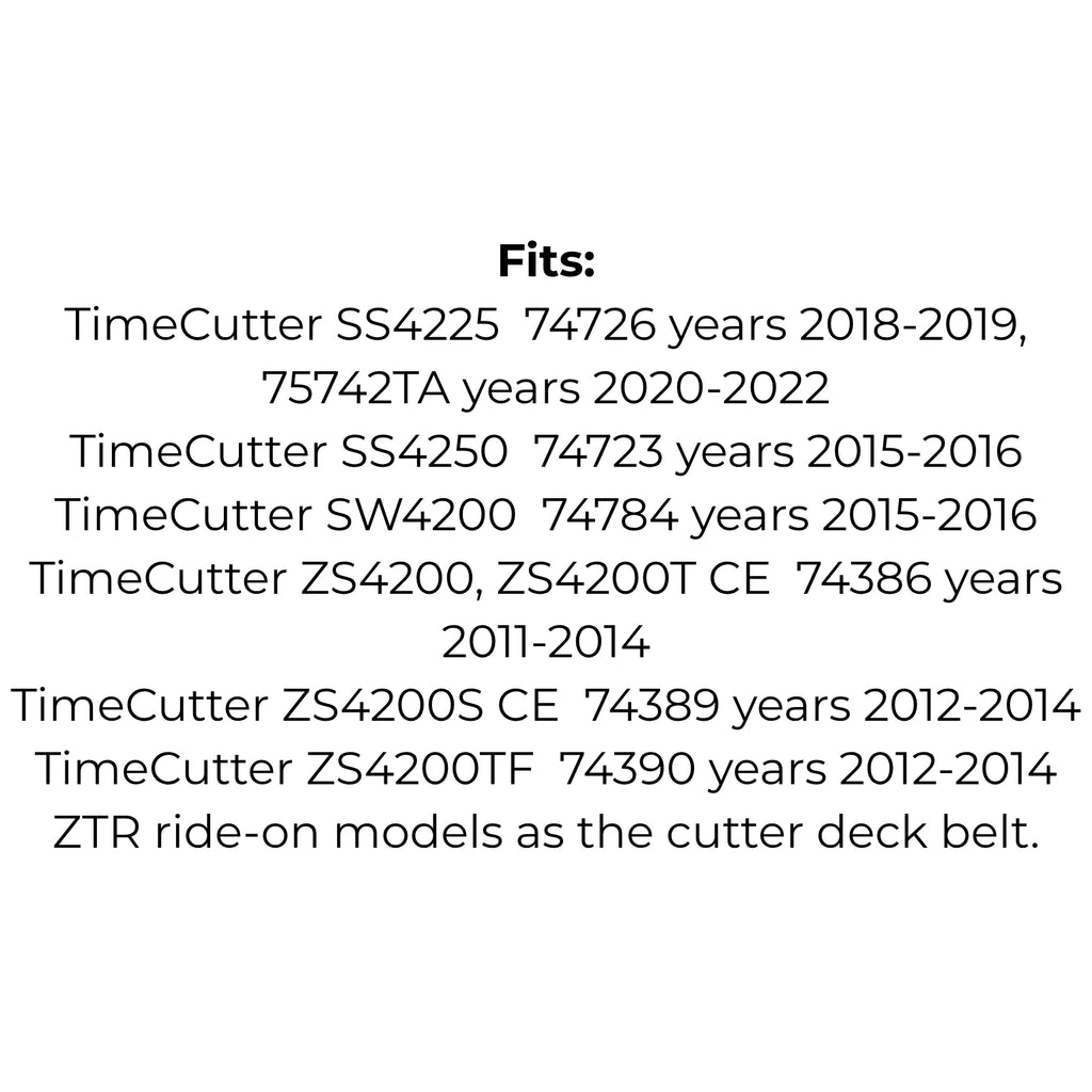 Belt replaces Toro 119-8819