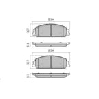 RDA Phantom Ceramic Rear Brake Pads for Holden Commodore, Calais, VE 2006-2013, VF 2013-2017 Statesman WM 2006-2010, RDC1949
