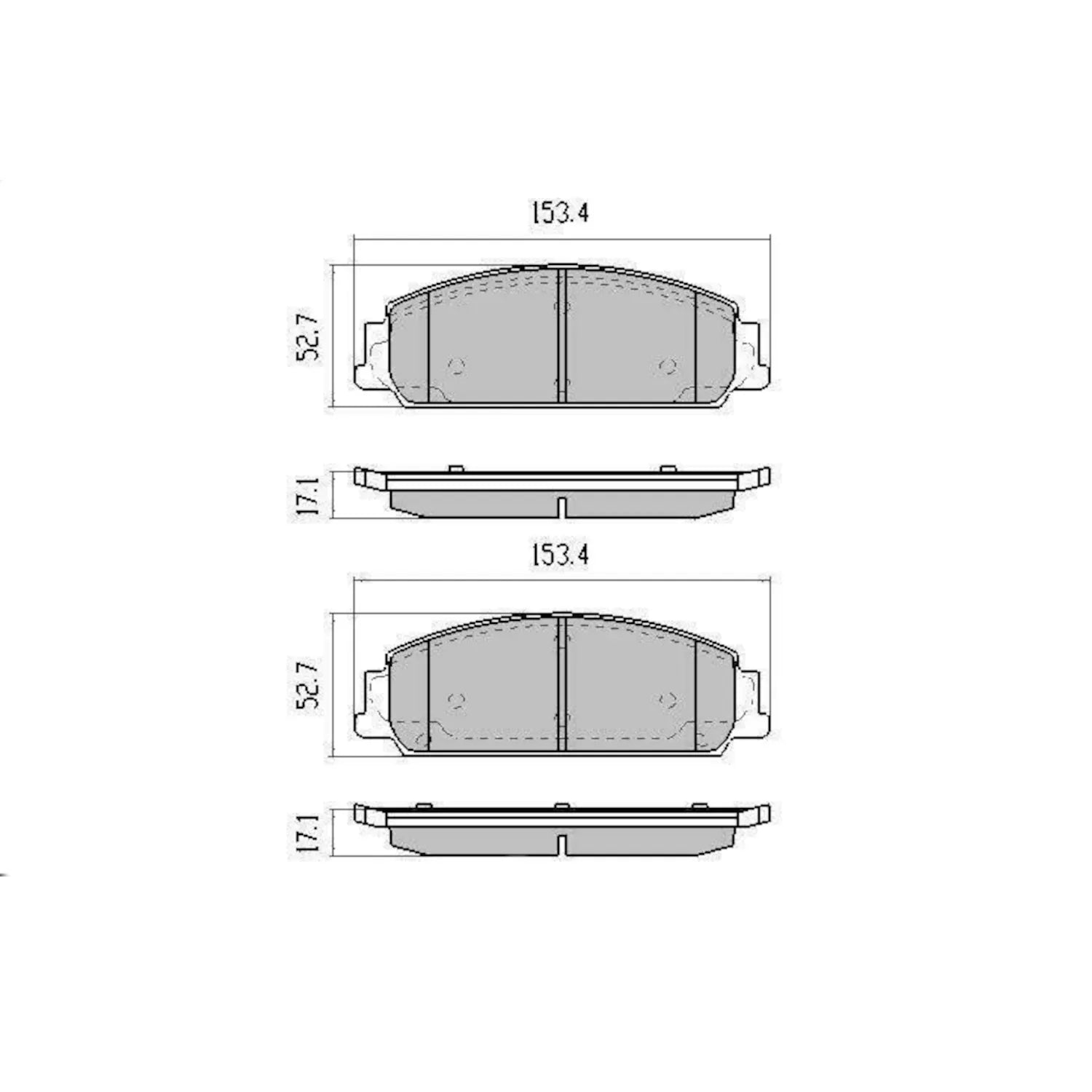 RDA Phantom Ceramic Rear Brake Pads for Holden Commodore, Calais, VE 2006-2013, VF 2013-2017 Statesman WM 2006-2010, RDC1949