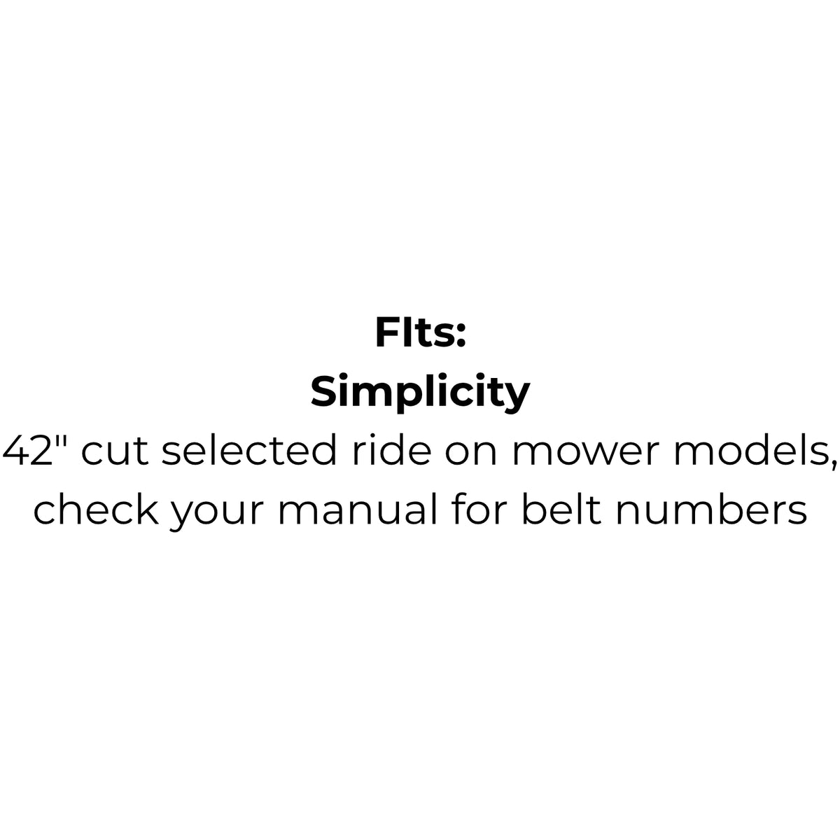Belt Replaces Murray, Simplicity, Snapper or Victa 1732955SM