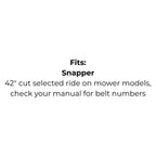 Belt Replaces Murray, Simplicity, Snapper or Victa 1732955SM