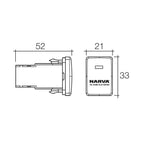 Narva Driving Light Switch for Toyota Landcruiser 200 Series