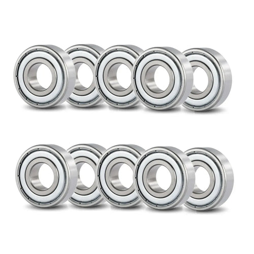 10x 606-ZZ Shielded Ball Bearings | 6 x 17 x 6mm