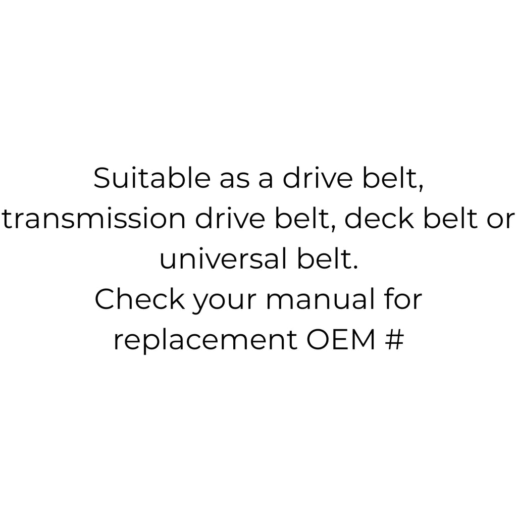 Belt for Craftsman 037X22-MA, 23749, STD224990 | John Deere M112490, M11290, M49920, M72683 | Murray 23749, 3722 and 37X22MA