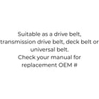 Belt for Craftsman 037X22-MA, 23749, STD224990 | John Deere M112490, M11290, M49920, M72683 | Murray 23749, 3722 and 37X22MA