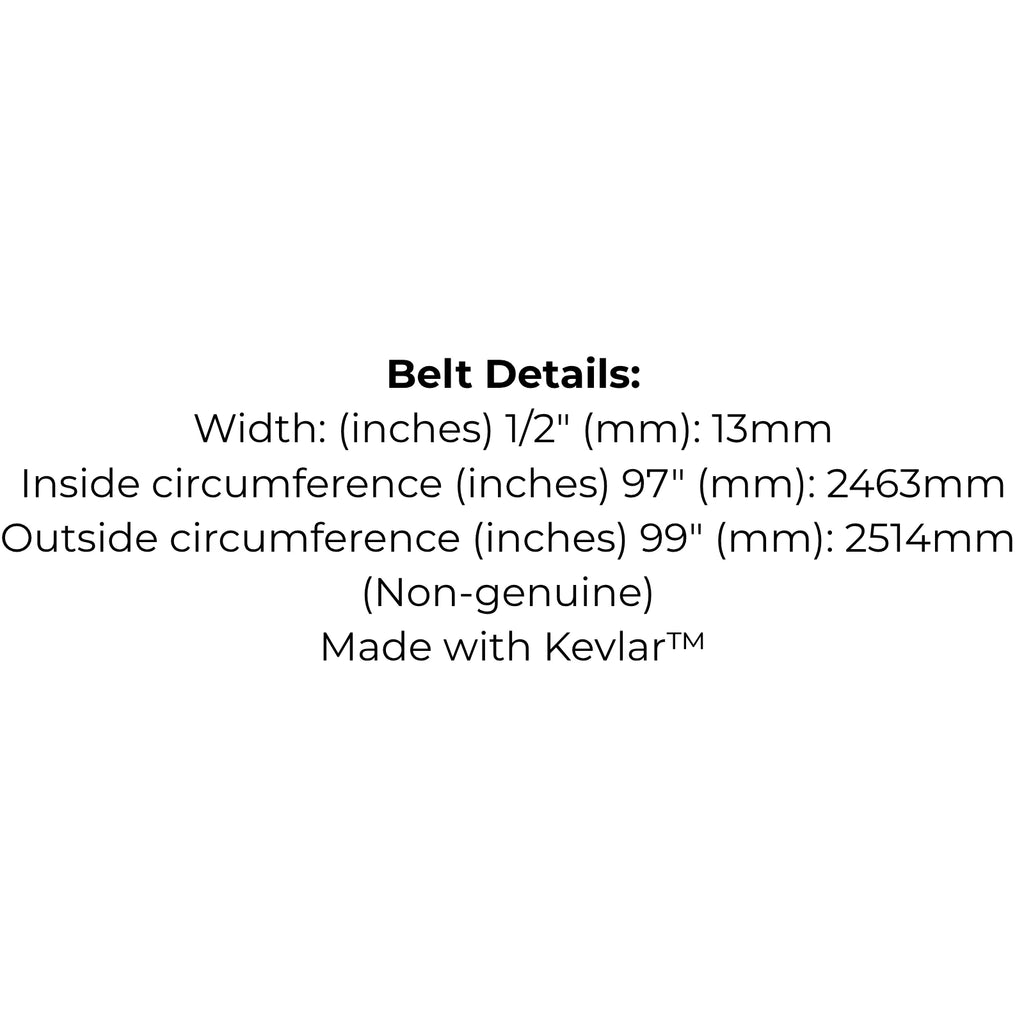 Belt for Craftsman 037X22-MA, 23749, STD224990 | John Deere M112490, M11290, M49920, M72683 | Murray 23749, 3722 and 37X22MA