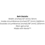 Belt for Craftsman 037X22-MA, 23749, STD224990 | John Deere M112490, M11290, M49920, M72683 | Murray 23749, 3722 and 37X22MA