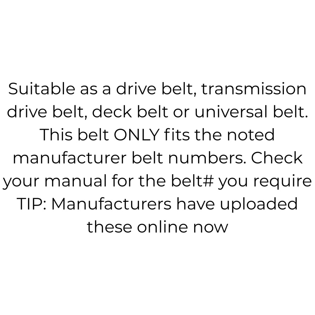 Belt Replaces Lawn Boy 234360, 703454 Simplicity 108389-SM, 2108389-SM Snapper 1-4560 and 7014560-YP 