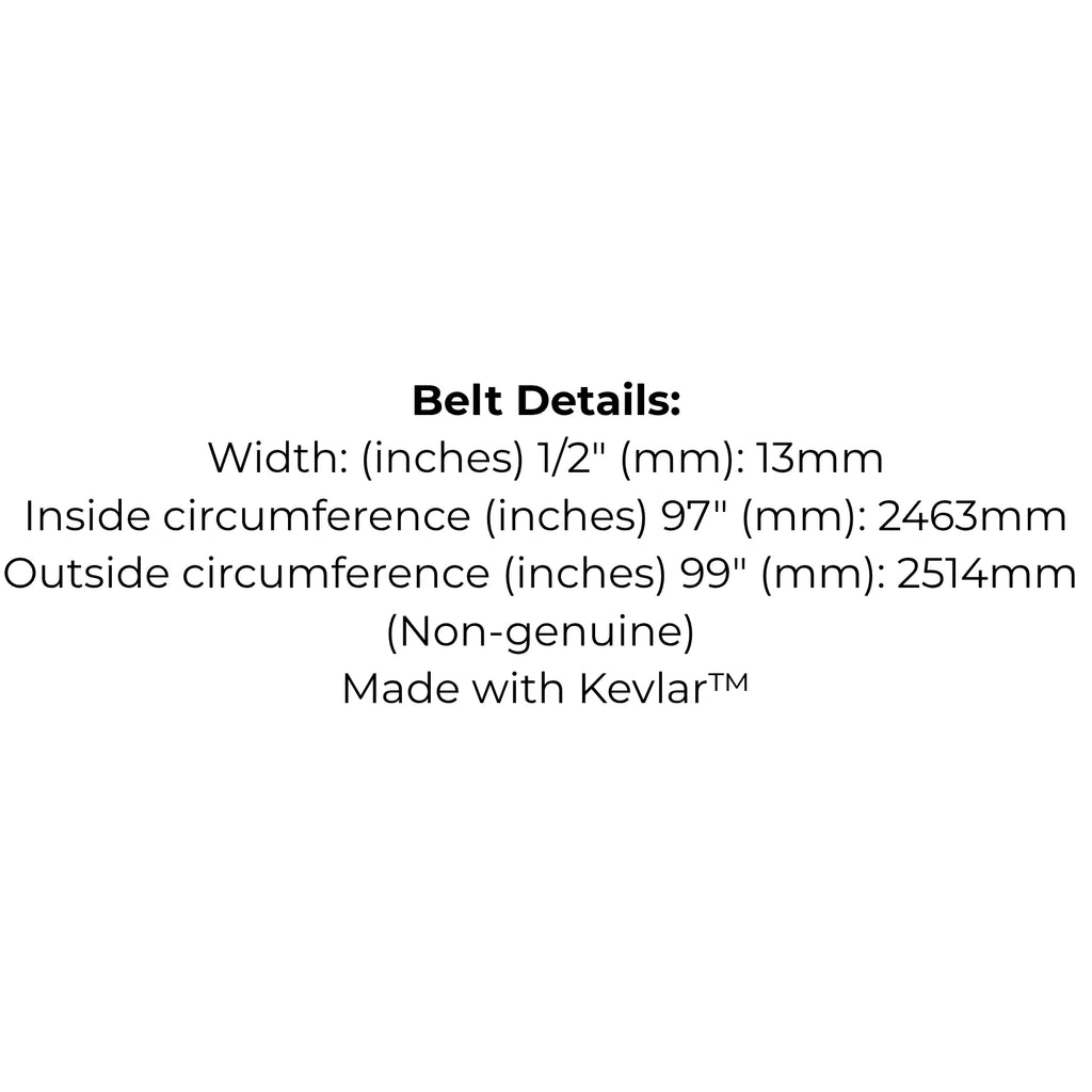 Belt Replaces Lawn Boy 234360, 703454 Simplicity 108389-SM, 2108389-SM Snapper 1-4560 and 7014560-YP 