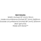 Belt Replaces Lawn Boy 234360, 703454 Simplicity 108389-SM, 2108389-SM Snapper 1-4560 and 7014560-YP 