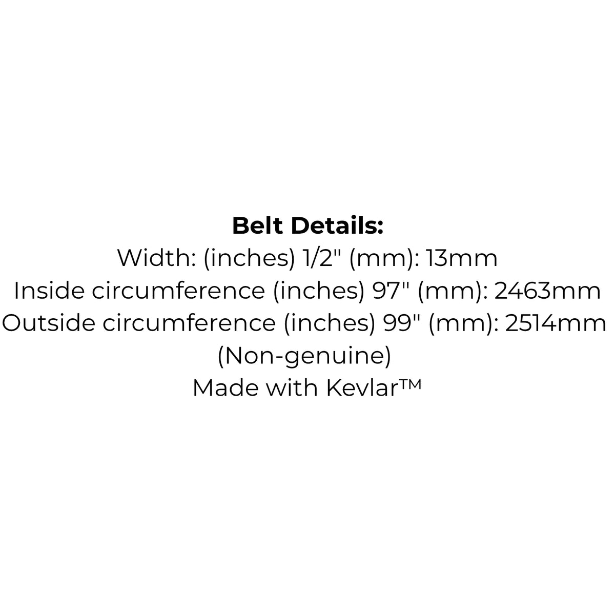 Belt Replaces Lawn Boy 234360, 703454 Simplicity 108389-SM, 2108389-SM Snapper 1-4560 and 7014560-YP 