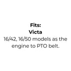 Belt Replaces Toro 109807, Victa RD18376A, Dayco L499, Gates 6899