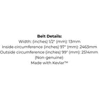 Belt Replaces Toro 109807, Victa RD18376A, Dayco L499, Gates 6899