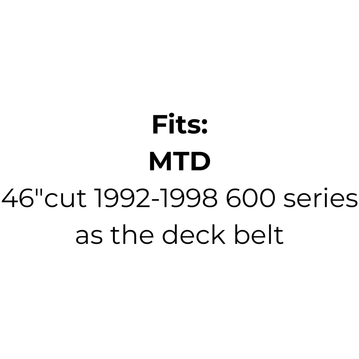 Belt Replaces MTD 754-0440, 954-0440, Scag 481499, Deutscher T155, Dayco L499, Gates 6899